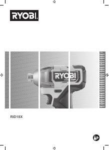 Bruksanvisning Ryobi RID18X-0 Mutterdragare