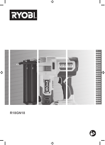 Priručnik Ryobi R18GN18-0 Pištolj za čavle