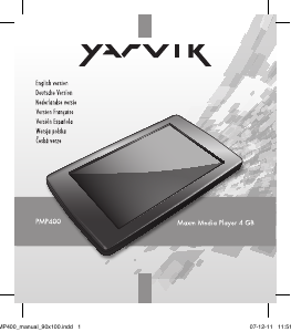 Mode d’emploi Yarvik PMP400 Lecteur Mp3