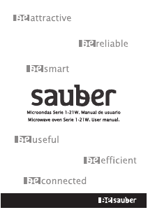 Manual de uso Sauber SERIE 1-21W Microondas