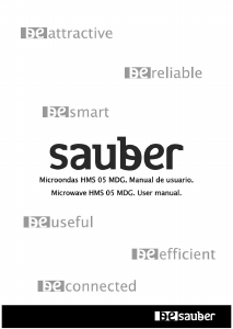 Manual de uso Sauber HMS-05 MDG Microondas