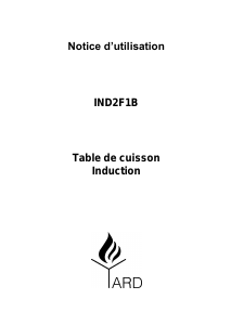 Mode d’emploi Yard IND2F1B Table de cuisson