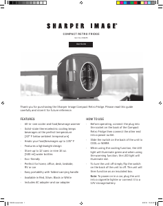 Manual Sharper Image 206655 Refrigerator