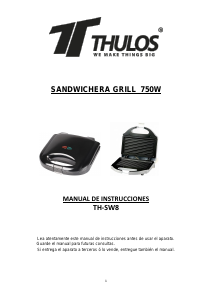 Manual de uso Thulos TH-SW8 Grill de contacto