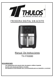Manual Thulos TH-FR8080 Deep Fryer