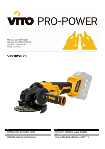 Manual Vito VIBCRBSFL20 Angle Grinder