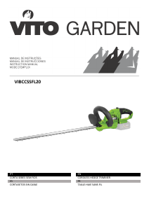 Handleiding Vito VIBCCSSFL20 Heggenschaar