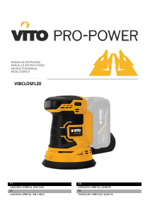 Manual Vito VIBCLOSFL20 Random Orbital Sander