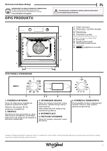 Instrukcja Whirlpool OMSR58CU1SX Piekarnik