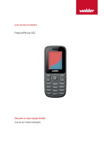 Manual de uso Wolder A21 Teléfono móvil