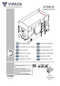 كتيب Vipack London Bus سرير مرتفع