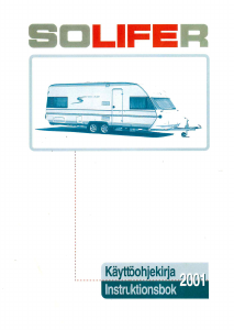 Käyttöohje Solifer 550 MHT S6 (2001) Matkailuvaunu