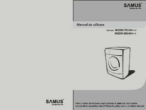 Manual Samus WSDKI-8014A+++ Mașină de spălat