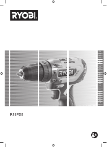 Mode d’emploi Ryobi R18PD5-0 Perceuse visseuse