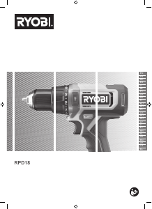 Bruksanvisning Ryobi RPD18-0 Borrskruvdragare