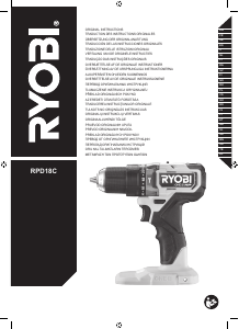 Käyttöohje Ryobi RPD18C-0 Porakone-ruuvinväännin