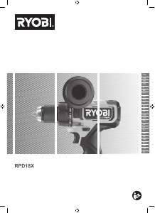 Brugsanvisning Ryobi RPD18X-0 Bore-skruemaskine