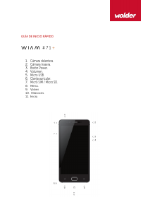 Manual de uso Wolder WIAM 71+ Teléfono móvil