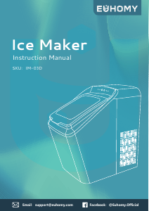 Manual Euhomy IM-03D Ice Cube Maker