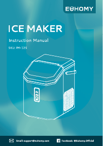 Manual Euhomy IM-12S Ice Cube Maker