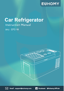 Manual Euhomy CFC-18 Cool Box