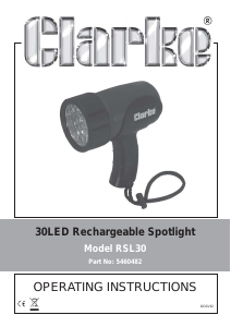 Manual Clarke RSL 30 Flashlight