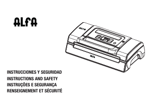 Manual de uso Alfa AL4451 Sellador de vacío