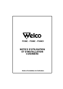 Mode d’emploi Welco FS56C Cuisinière