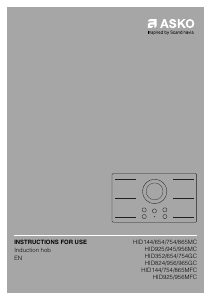 Handleiding Asko HID754MFC Kookplaat