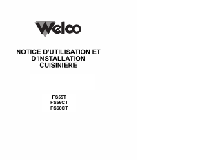 Mode d’emploi Welco FS56CT Cuisinière