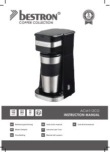 Manual Bestron ACM112CO Coffee Machine