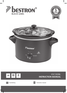 Manual Bestron KSC350BL Slow Cooker