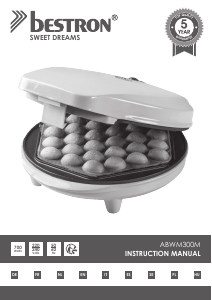 Manual Bestron ABWM300M Waffle Maker