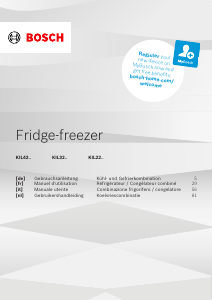 Mode d’emploi Bosch KIL22ADD1 Réfrigérateur combiné