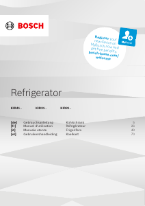 Bedienungsanleitung Bosch KIR31ADD1 Kühl-gefrierkombination