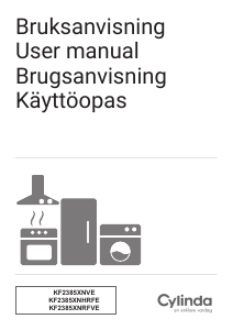 Bruksanvisning Cylinda KF 2385XNRFVE Kjøle-fryseskap