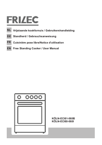 Mode d’emploi Frilec KOLN-ECI60-060I Cuisinière