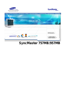 Manual Samsung 957MB SyncMaster Monitor