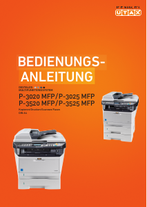 Bedienungsanleitung UTAX P-3020 MFP Multifunktionsdrucker