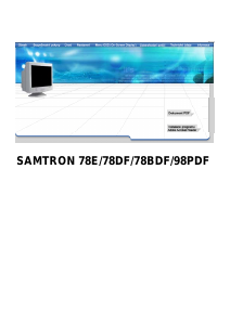 Manuál Samtron 78DF Monitor