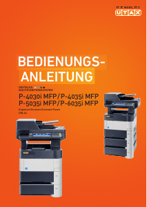Bedienungsanleitung UTAX P-4030i MFP Multifunktionsdrucker