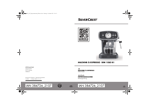 Mode d’emploi SilverCrest IAN 384726 Machine à expresso