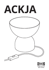 Εγχειρίδιο IKEA ACKJA Λαμπτήρας