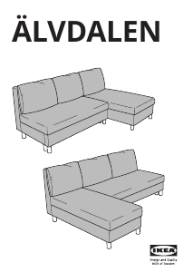 Bruksanvisning IKEA ALVDALEN Sovesofa