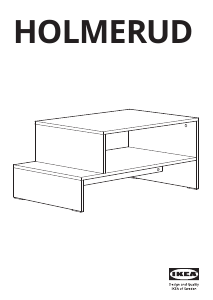 Руководство IKEA HOLMERUD Кофейный столик