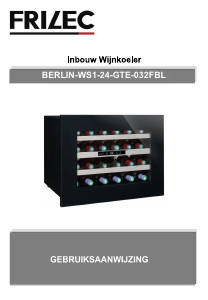 Handleiding Frilec BERLINWS1-24-GTE-032FBL Wijnklimaatkast