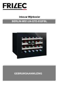 Bedienungsanleitung Frilec BERLINWS1-24-GTE-032FBL Weinklimaschrank