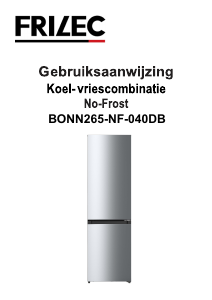 Handleiding Frilec BONN265-NF-040-DBL Koel-vries combinatie