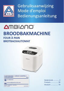 Mode d’emploi Ambiano BM21_08631 Machine à pain