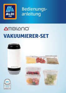 Bedienungsanleitung Ambiano SF9005 Vakuumierer